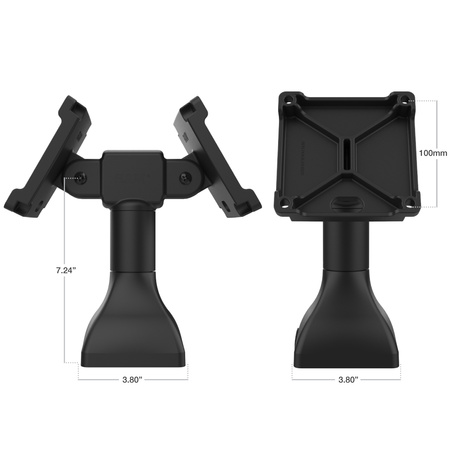 RAM® 7" Pedestal Mount with Dual 100mm VESA Adapters