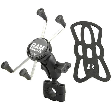 RAM® X-Grip® Large Phone Mount with Torque™ Medium Rail Base - Short Arm