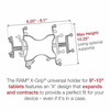RAM® X-Grip® Holder with Ball for 9"-11" Tablets