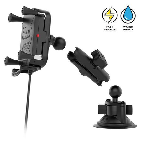 RAM® Tough-Charge™ 15W Wireless Charging Suction Cup Mount