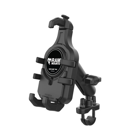 RAM® Quick-Grip™ Pro Phone Mount with Handlebar U-Bolt Base - Medium