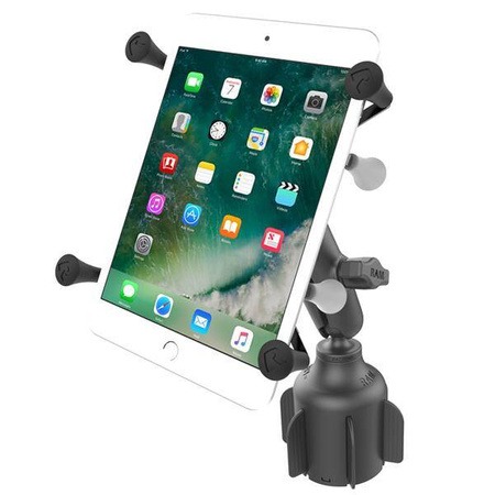 RAM® X-Grip® for 7"-8" Tablets with RAM® Stubby™ Cup Holder Base