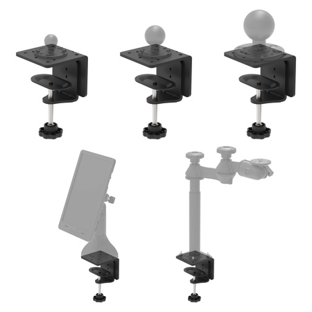 RAM® Heavy Duty C-Clamp Base For Ball Bases & Pedestal Mounts