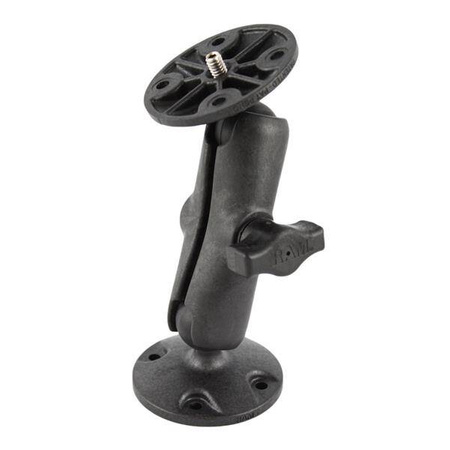 RAM® Composite Double Ball Mount with 1/4"-20 Male Thread