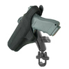 RAM® Handlebar U-Bolt Double Ball Mount with Gun Holster Clip