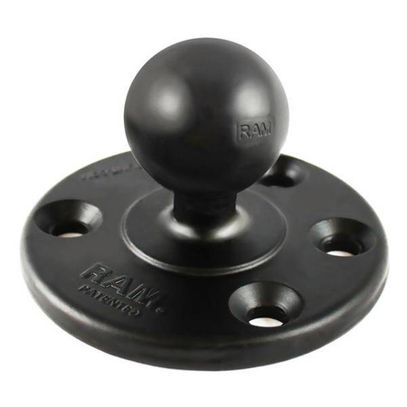 RAM® Large Round Plate with Ball and Steel Reinforced Bolt